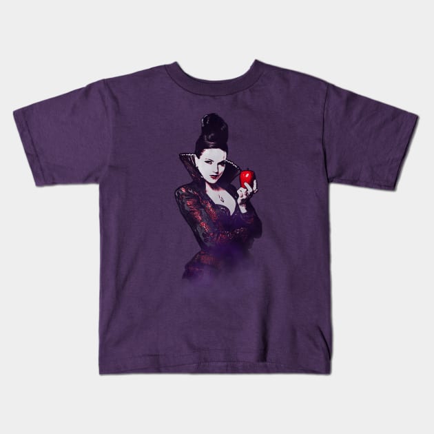 The Evil Queen Once Upon a Time Kids T-Shirt by CursedRose